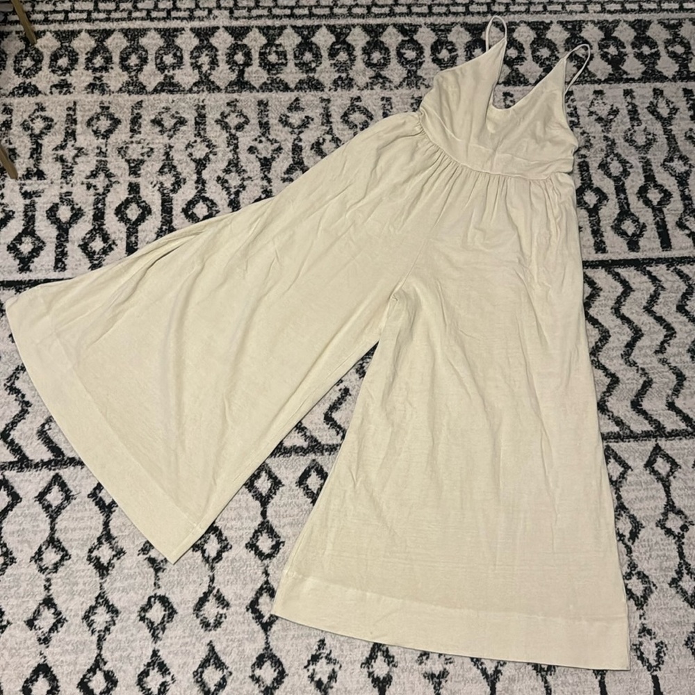 Free People FP Beach - Wide leg ivory jumpsuit! XS